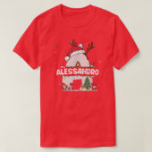 Alessandro Christmas Shirt w Alessandro Name for f (Design vorne)
