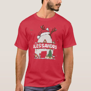 Alessandro Christmas w Alessandro Name für lustig T-Shirt