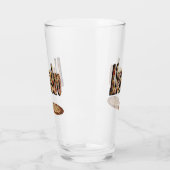 Alessandro-Logo mit Pizza, Glas (Links)