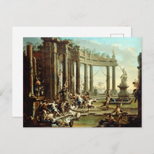 Alessandro Magnasco Bacchanale Postkarte (Vorne/Hinten)