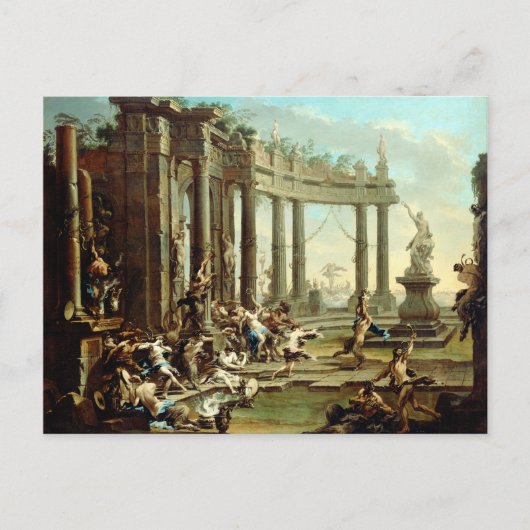 Alessandro Magnasco Bacchanale Postkarte (Vorderseite)