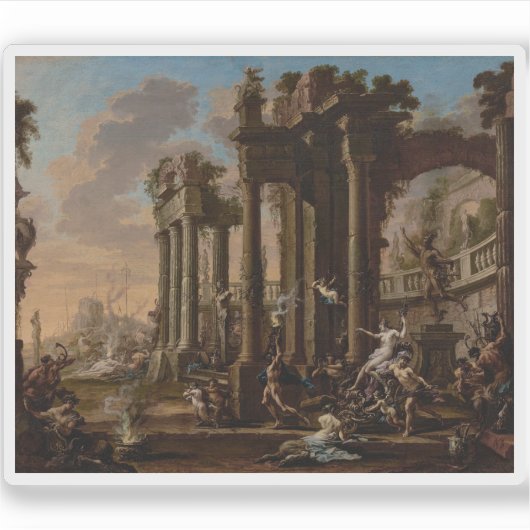 Alessandro Magnasco - Der Triumph der Venus Aufkleber (Vorderseite)