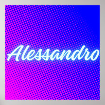 Alessandro – Retro‑Wave Neon Name Aesthetic