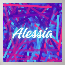 Alessia – Soft Elegant Name Design Poster