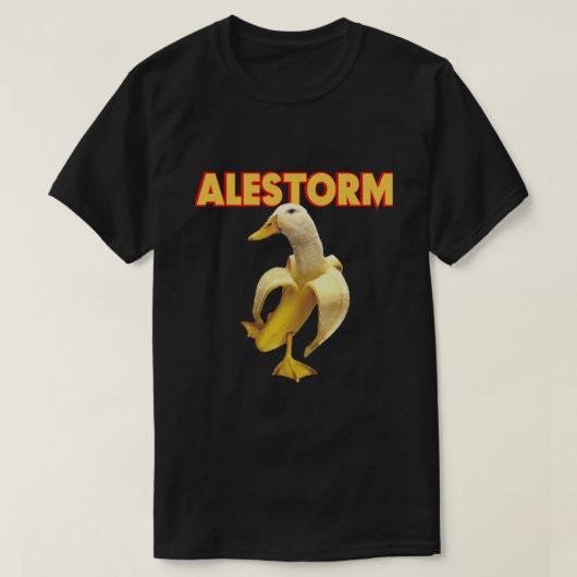 Alestorm Funny Banana Duck T-Shirt (Design vorne)