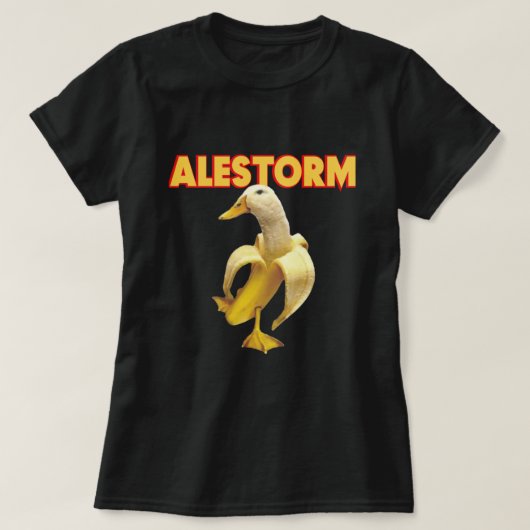 Alestorm Funny Banana Duck T-Shirt (Design vorne)