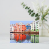 Alesund an der Küste, Norwegen Postkarte (Stehend Vorderseite)