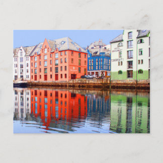 Alesund an der Küste, Norwegen Postkarte