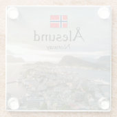 Alesund Norwegen Glasuntersetzer (Rückseite)