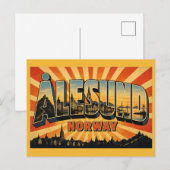 Ålesund Norwegen Jugendstil Postkarte (Vorne/Hinten)