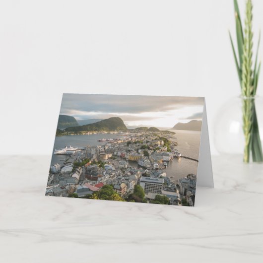 Alesund Norwegen Karte (Vorderseite)