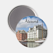Ålesund Norwegen Magnet (Vorderseite/Rückseite)