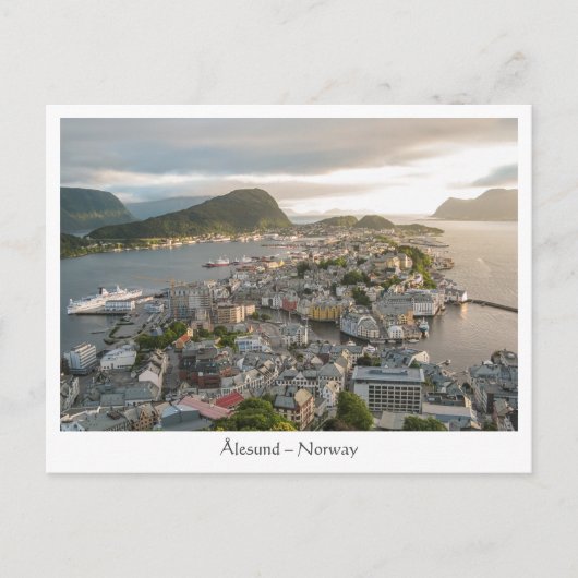 Alesund Norwegen Postkarte (Vorderseite)