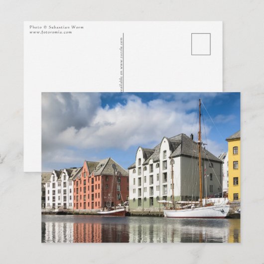 Alesund Norwegen Postkarte (Vorne/Hinten)