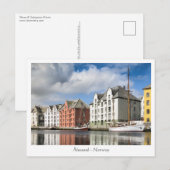Alesund Norwegen Postkarte (Vorne/Hinten)