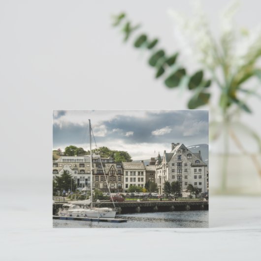 Alesund Norwegen Postkarte (Stehend Vorderseite)