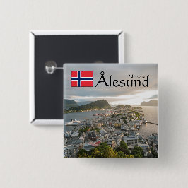 Alesund Norwegen Souvenir Button