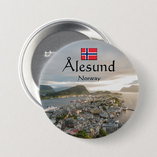 Alesund Norwegen Souvenir Button