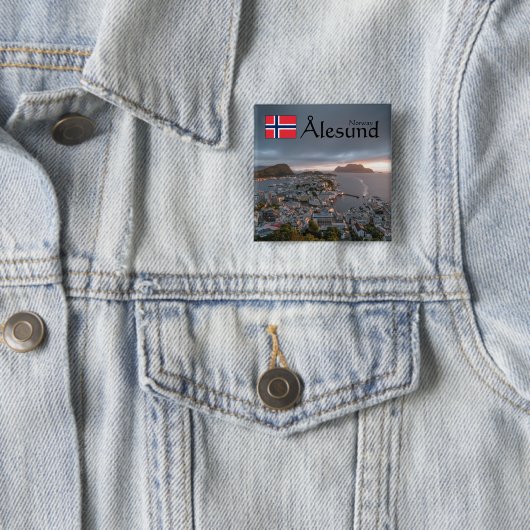 Alesund Norwegen Souvenir Button (Beispiel)