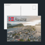 Alesund Norwegen Souvenir Postkarte<br><div class="desc">Reisen Foto Ålesund,  die Jugendstilstadt an der norwegischen Küste,  Skandinavien. Foto © Sebastian Wurm.</div>