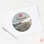 Alesund Norwegen Souvenir Runder Aufkleber (Umschlag)