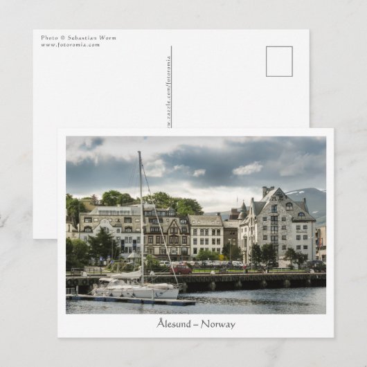 Alesund Postkarte (Vorne/Hinten)