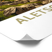 Aletsch Arena Schweiz Reisen Print Poster (Ecke)