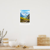 Aletsch Arena Schweiz Reisen Print Poster (Küche)