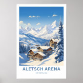 Aletsch Arena Schweiz Reisen Print Poster (Vorne)