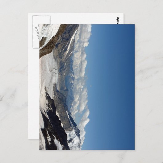 Aletsch Glacier bei Jungfrau in der Schweiz Postkarte (Vorne/Hinten)