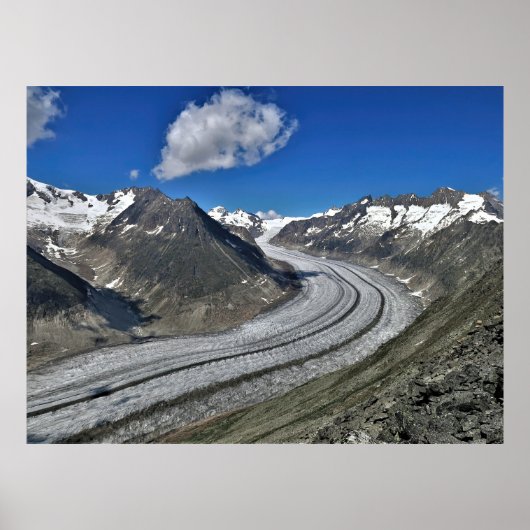 Aletsch Glacier Poster (Vorne)
