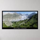 Aletsch Glacier, Schweiz Poster (Vorne)