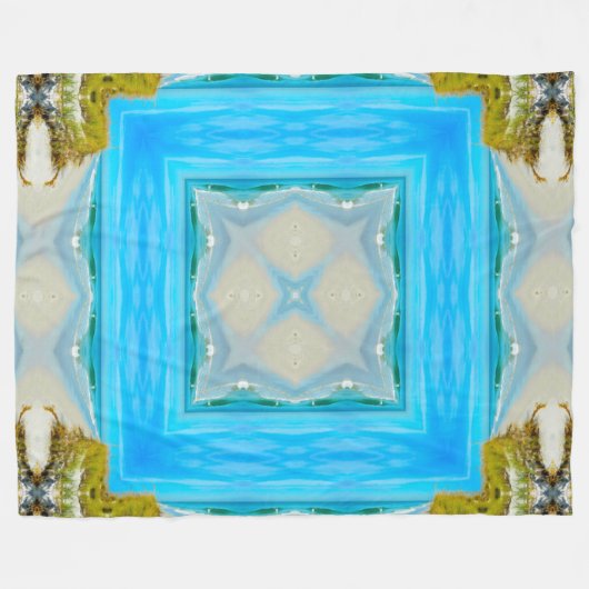 Aleut gebürtige Stammes- Geist-KüstenMandala Fleecedecke (Vorderseite (Horizontal))