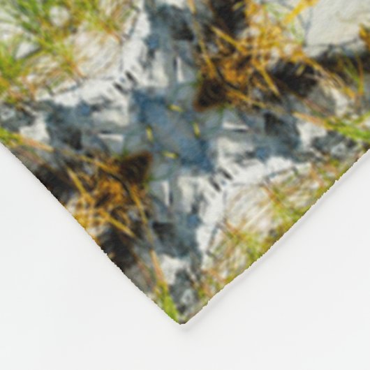 Aleut gebürtige Stammes- Geist-KüstenMandala Fleecedecke (Ecke)