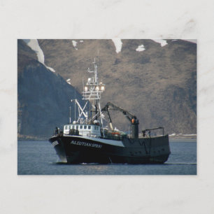 Aleutian Spray, Crab Boat in Dutch Harbour, AK Postkarte