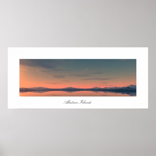 Aleutische Inseln Poster (Vorne)