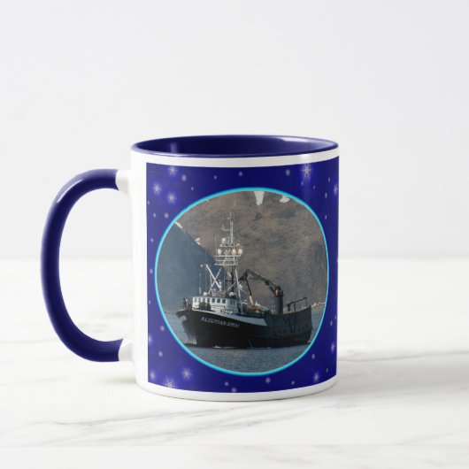 Aleutischer Spray, Krabben-Boot im Tasse (Links)