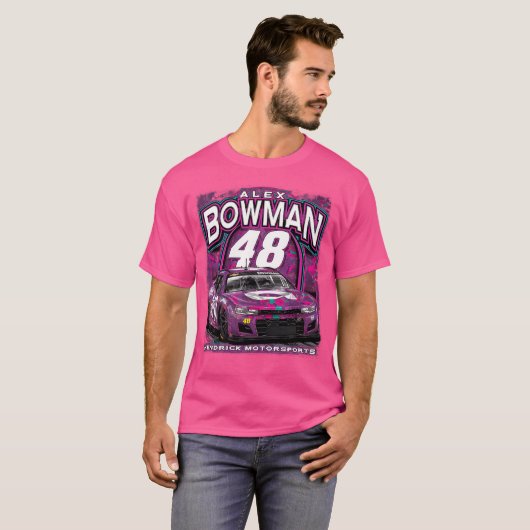 Alex Bowman Lila Car T-Shirt (Vorne ganz)