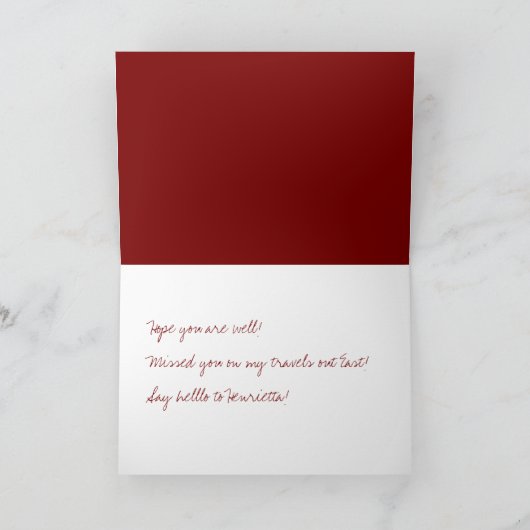 Alex Card Karte (Innenseite)