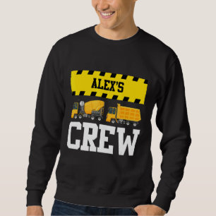 Alex Construction Crew Custom Dumptruck Dump Truck Sweatshirt