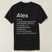 ALEX Definition Personalisiert Name Funny Birthday T-Shirt (Design vorne)