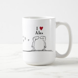 Alex "ich Liebe Alex" "ich Herz Alex " Kaffeetasse