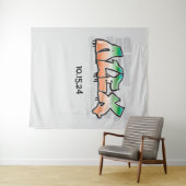 ALEX Ihr Name Graffiti Brick Wall Paint Spritzer Wandteppich (Beispiel (Horizontal))