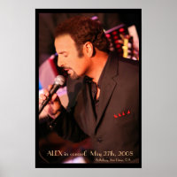 ALEX im Konzert! Poster - Maßgeschneidert