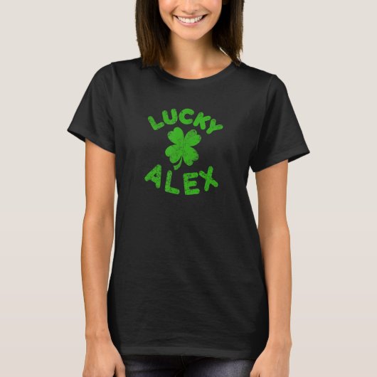 Alex Irish Family St Patrick S Day Lucky Alex T-Shirt (Vorderseite)