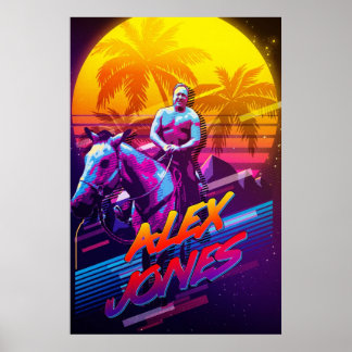ALEX JONES, DIE DURCH DEN 80er Poster