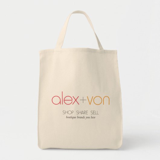 Alex+Lebensmittelgeschäft-Tasche von Canvas Tragetasche (Vorne)