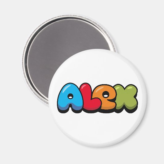 Alex Magnet (Vorderseite/Rückseite)