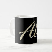 Alex Name whitegold Tasse Teetasse Kaffeetasse (Vorderseite Links)