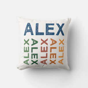 Alex-niedliches buntes kissen